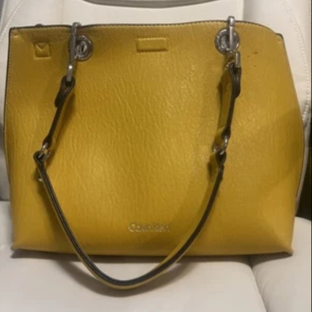 Calvin Klein Mustard Yellow Shoulder Bag